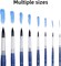 Professional Paint Brush Set, 8Pcs Round Pointed Paintbrush Set, Wooden Handle Hair Artist Brushes for Watercolor Painting(Blue Handle)